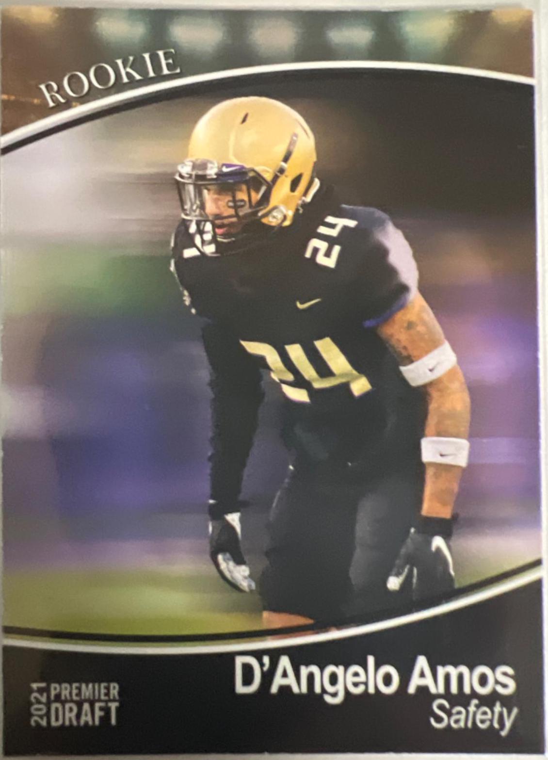 D'Angelo Amos #64 2021 Sage Premier Draft Football