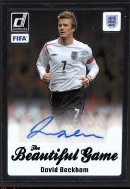 David Beckham #33 Soccer Cards 2023 Panini Donruss Beautiful Game Autograph
