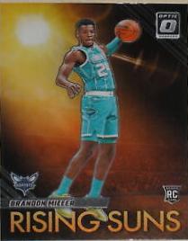 Brandon Miller #4 Basketball Cards 2023 Donruss Optic Rising Suns