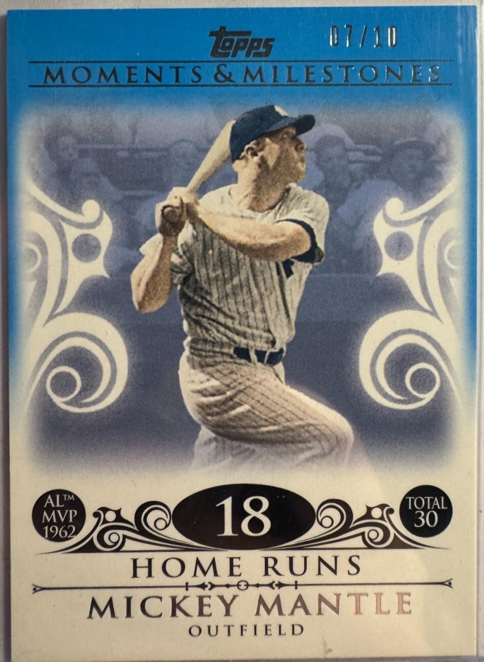 Mickey Mantle #5 2008 Topps Moments & Milestones Baseball