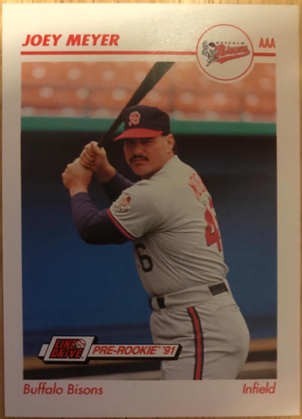 Joey Meyer #36 Baseball Cards 1991 Impel Line Drive