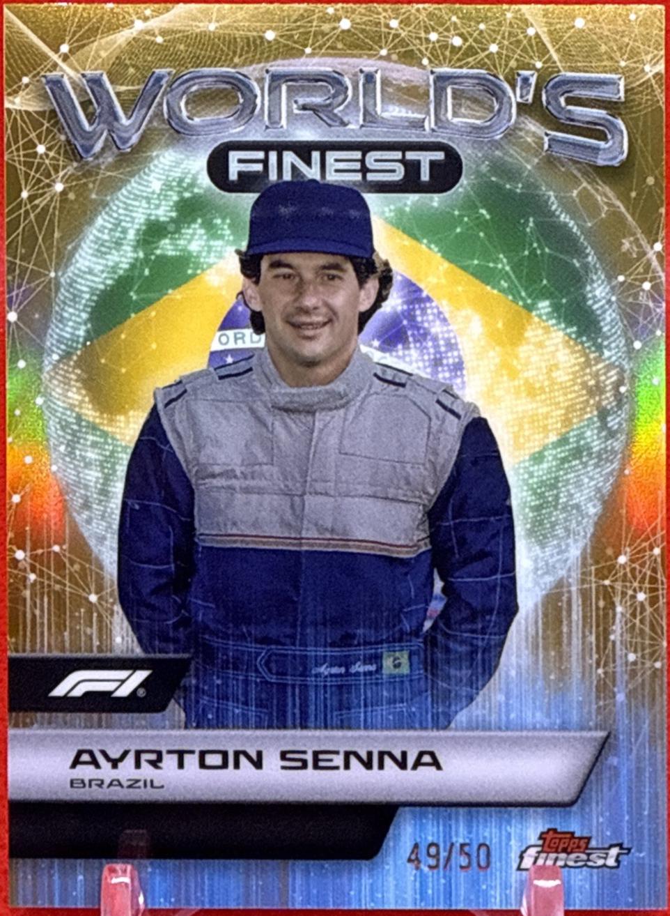 Ayrton Senna [Gold Refractor] #WF-20 Prices | 2024 Topps Finest