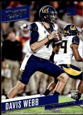 Davis Webb #259 Football Cards 2017 Panini Prestige