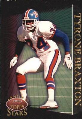 Tyrone Braxton #14 Football Cards 1997 Topps Stars