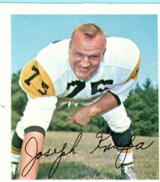 Joe Krupa Football Cards 1964 Wheaties Stamps