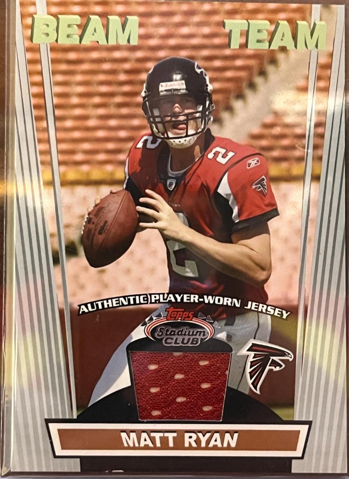 Matt Ryan #BTR-MR Football Cards 2008 Stadium Club Beam Team Relics