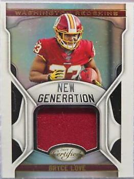 Bryce Love #NG-BL Football Cards 2019 Panini Certified New Generation Jerseys