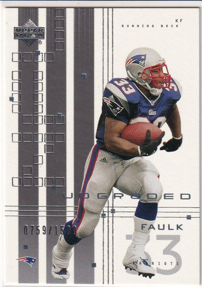 Kevin Faulk #48 Football Cards 2000 Upper Deck Graded