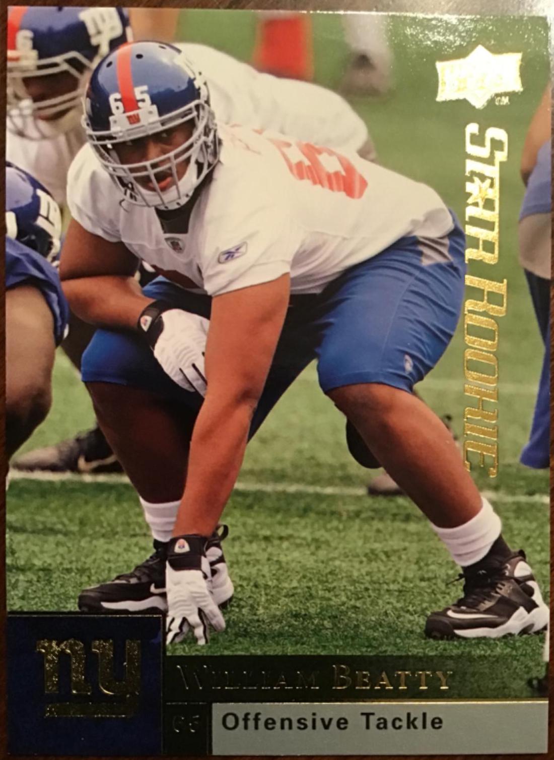 William Beatty #221 Football Cards 2009 Upper Deck