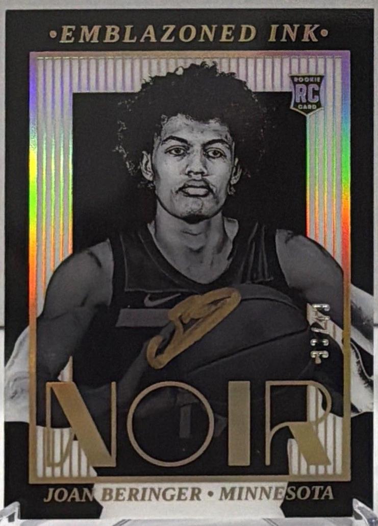 Joan Beringer #25 2025 Panini Noir Emblazoned Ink Basketball