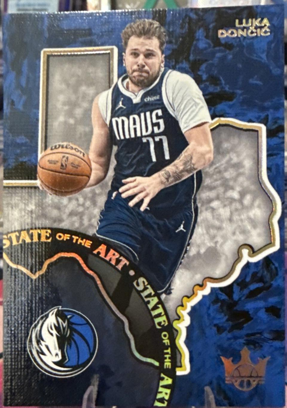 Luka Doncic #4 Basketball Cards 2024 Panini Court Kings State of the Art