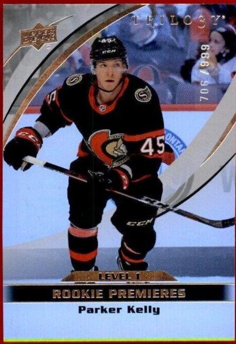 Parker Kelly #4 Hockey Cards 2021 Upper Deck Trilogy
