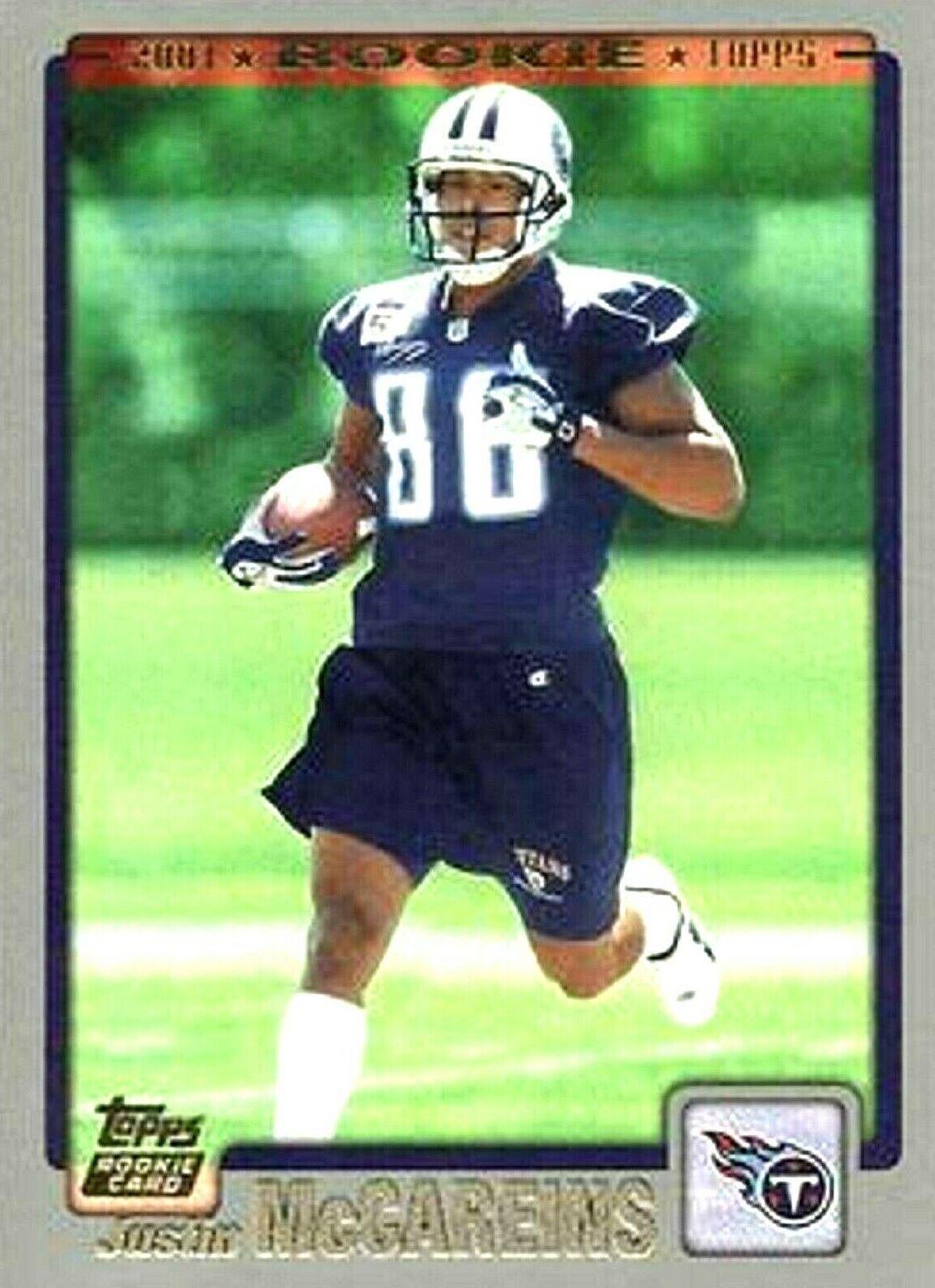 Justin McCareins #323 Football Cards 2001 Topps