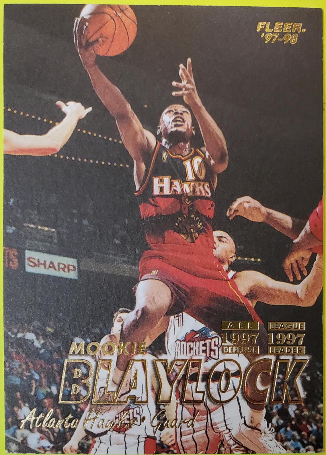 Mookie Blaylock #10 Basketball Cards 1997 Fleer