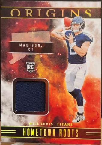 Will Levis #HR-WL Football Cards 2023 Panini Origins Hometown Roots