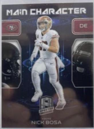 Nick Bosa #23 Football Cards 2023 Panini Spectra Main Character