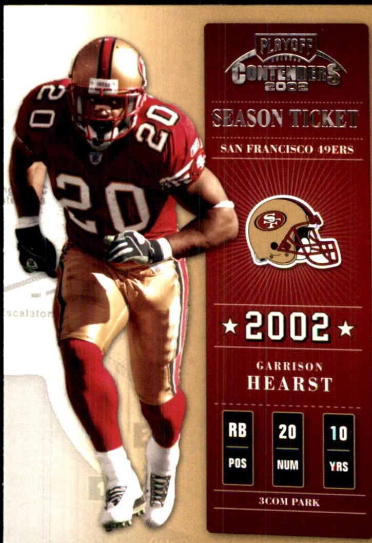 Garrison Hearst #96 2002 Playoff Contenders Football