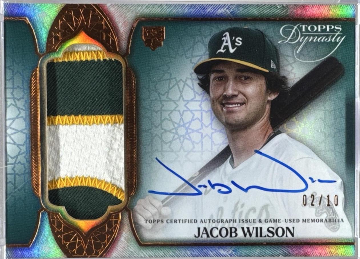 Jacob Wilson #DAP-JWI4 2025 Topps Dynasty Autograph Patch Baseball