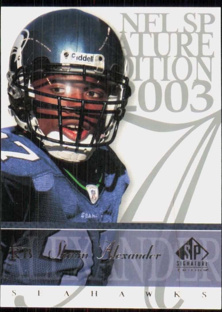 Shaun Alexander #37 2003 Sp Signature Football