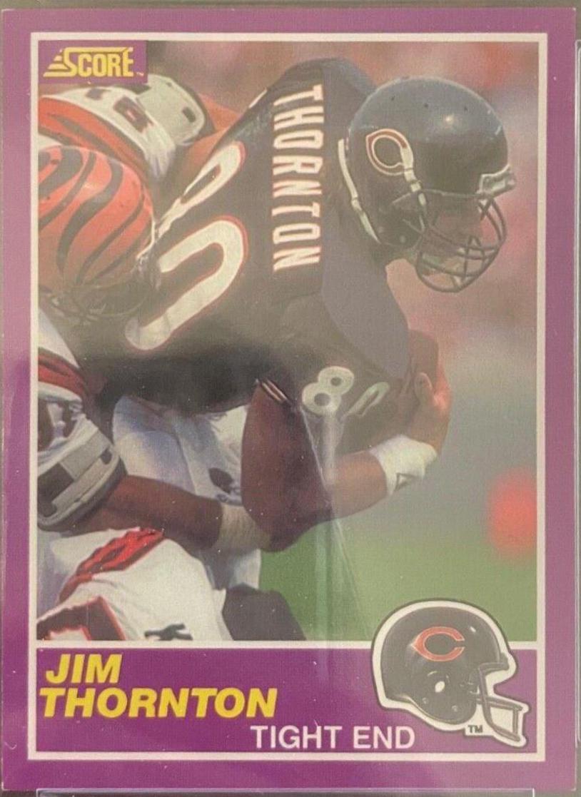 Jim Thornton #336S Football Cards 1989 Panini Score Supplemental