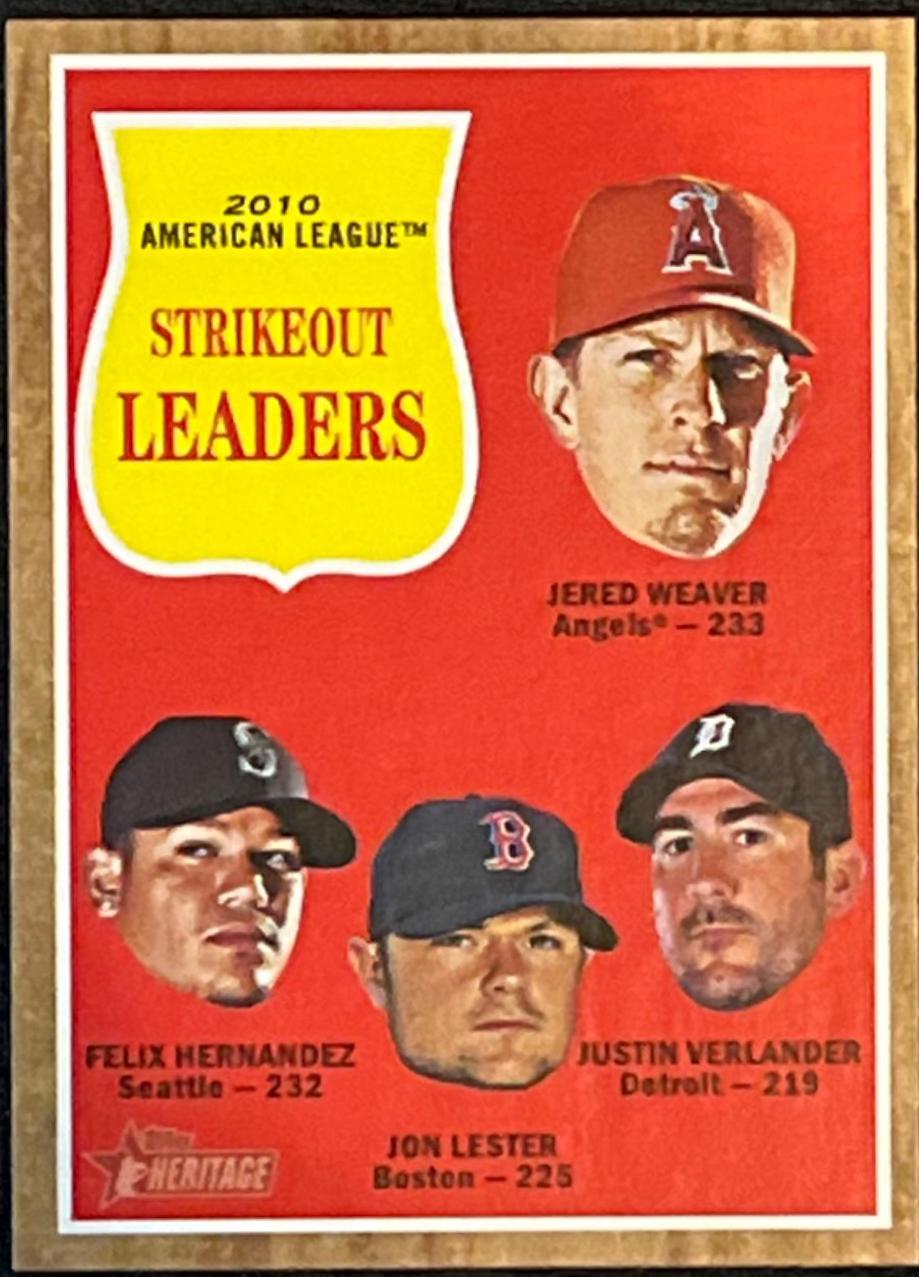 AL Strikeout Ldrs. #59 Baseball Cards 2011 Topps Heritage