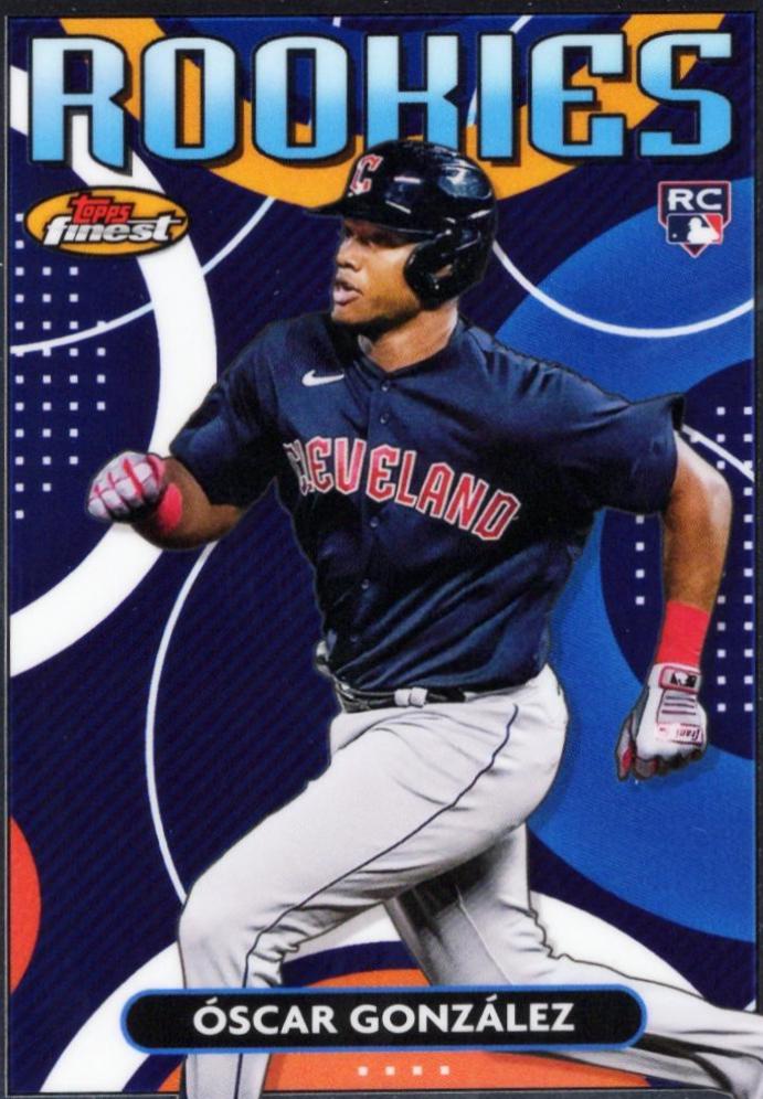 Oscar Gonzalez #FRD-19 Baseball Cards 2023 Topps Finest Rookies Design Variation