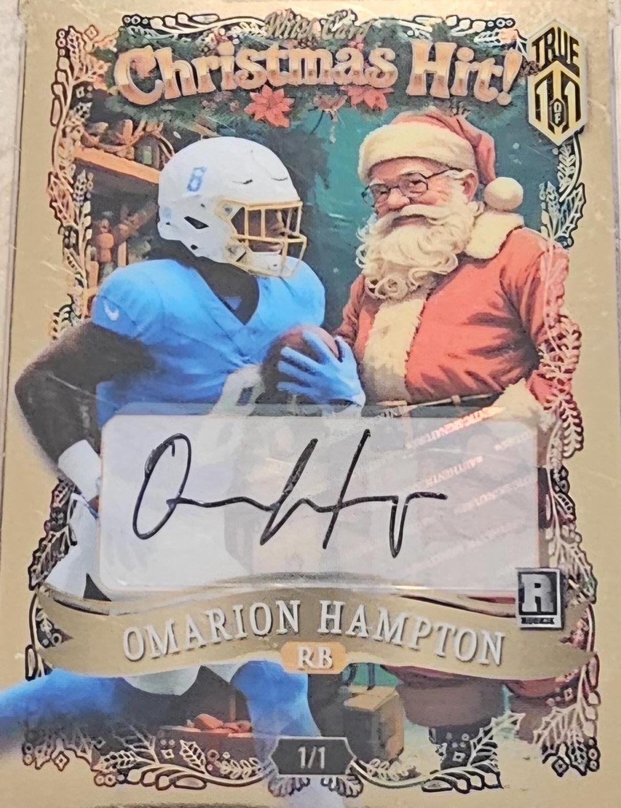 Omarion Hampton #HHTGLE5-OHA 2025 Wild Card Holiday Hits Football