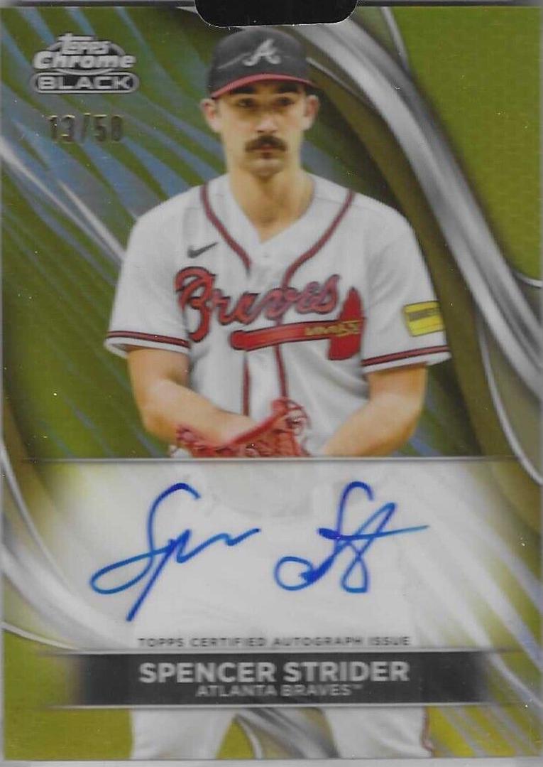 Spencer Strider [Gold Refractor] #CBA-SS