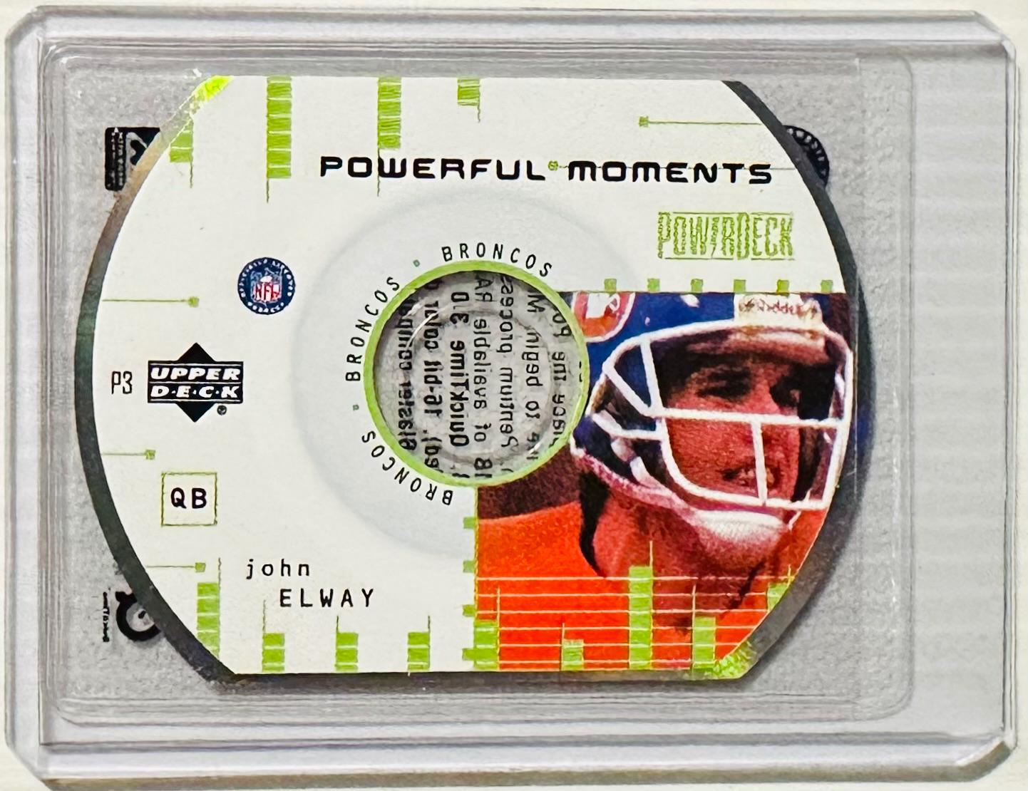 John Elway #P3 Football Cards 1999 Upper Deck Powerdeck Powerful Moments