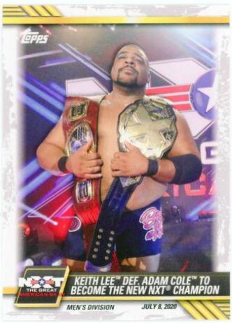 Keith Lee def. Adam Cole to Become the New NXT Champion #46 Wrestling Cards 2021 Topps WWE NXT