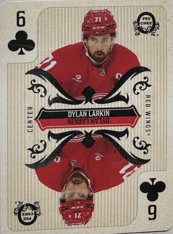 Dylan Larkin #6-CLUBS Hockey Cards 2024 O-Pee-Chee Playing Card