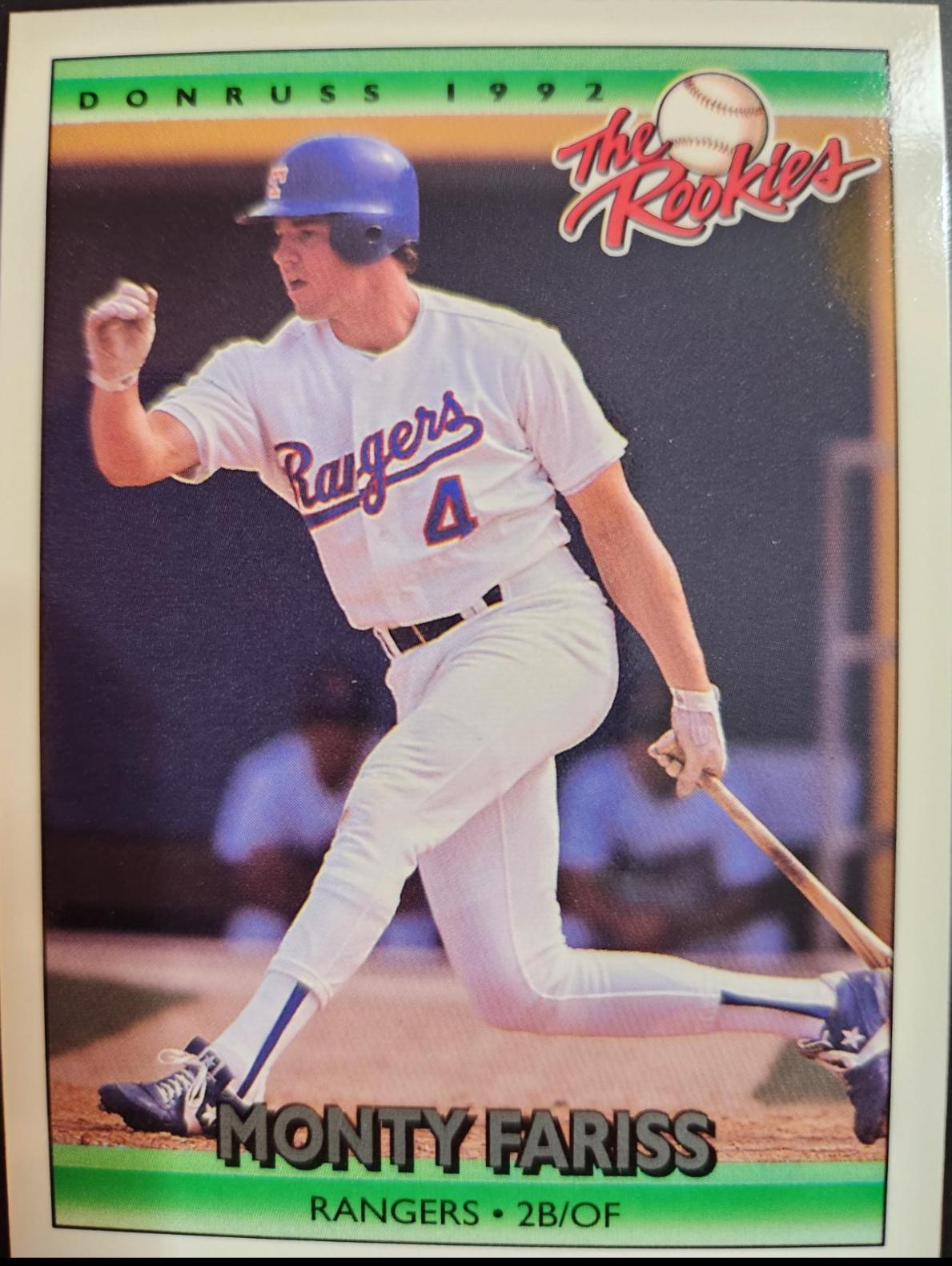 Monty Fariss #35 Baseball Cards 1992 Panini Donruss Rookies