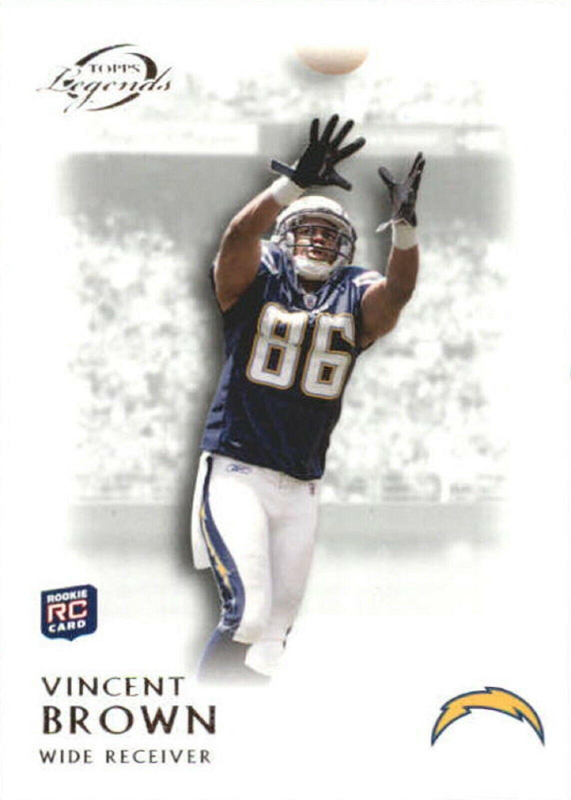 Vincent Brown #3 Football Cards 2011 Topps Legends