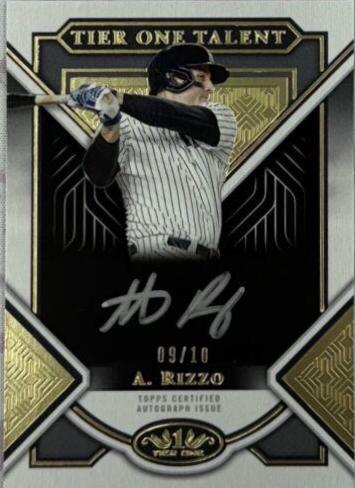 Anthony Rizzo [Silver Ink] #T1TA-ARI Baseball Cards 2023 Topps Tier One Talent Autographs