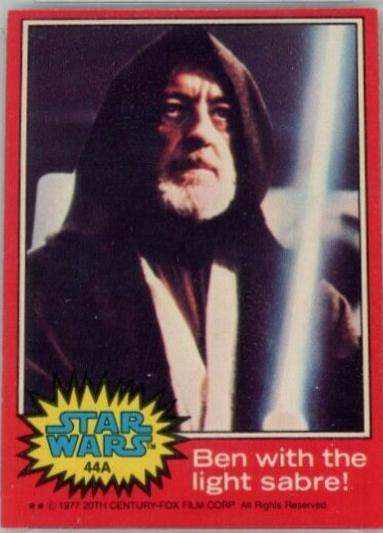 1977 Ben with the light sabre! #99