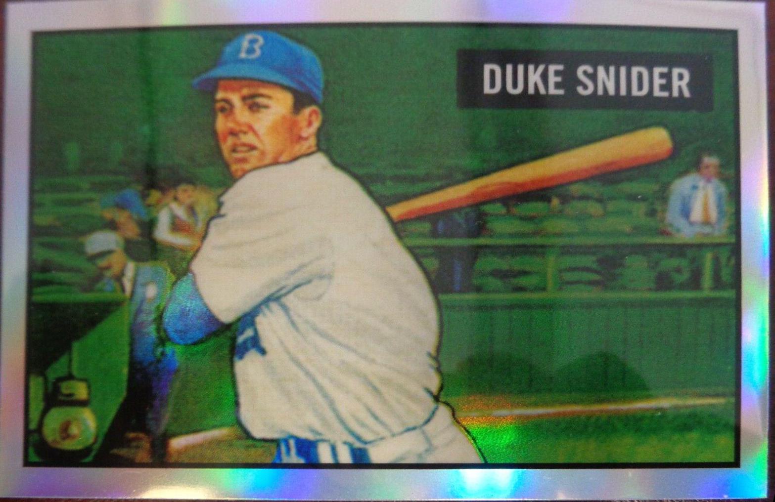 Duke Snider #5 Baseball Cards 2017 Bowman 1951 Chrome