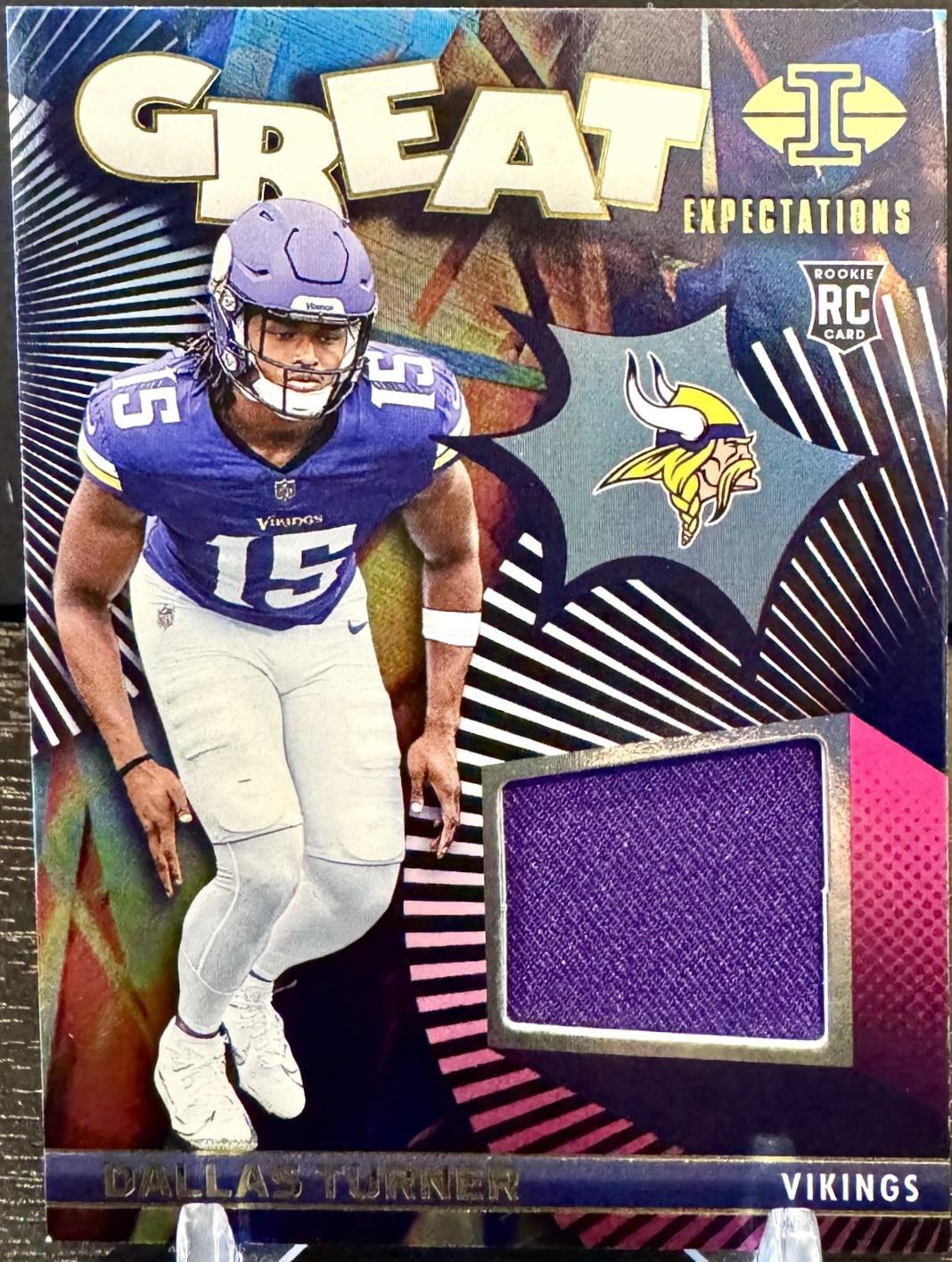 Dallas Turner #GE-DTR Football Cards 2024 Panini Illusions Great Expectations