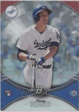 Corey Seager #40 Baseball Cards 2016 Bowman Platinum