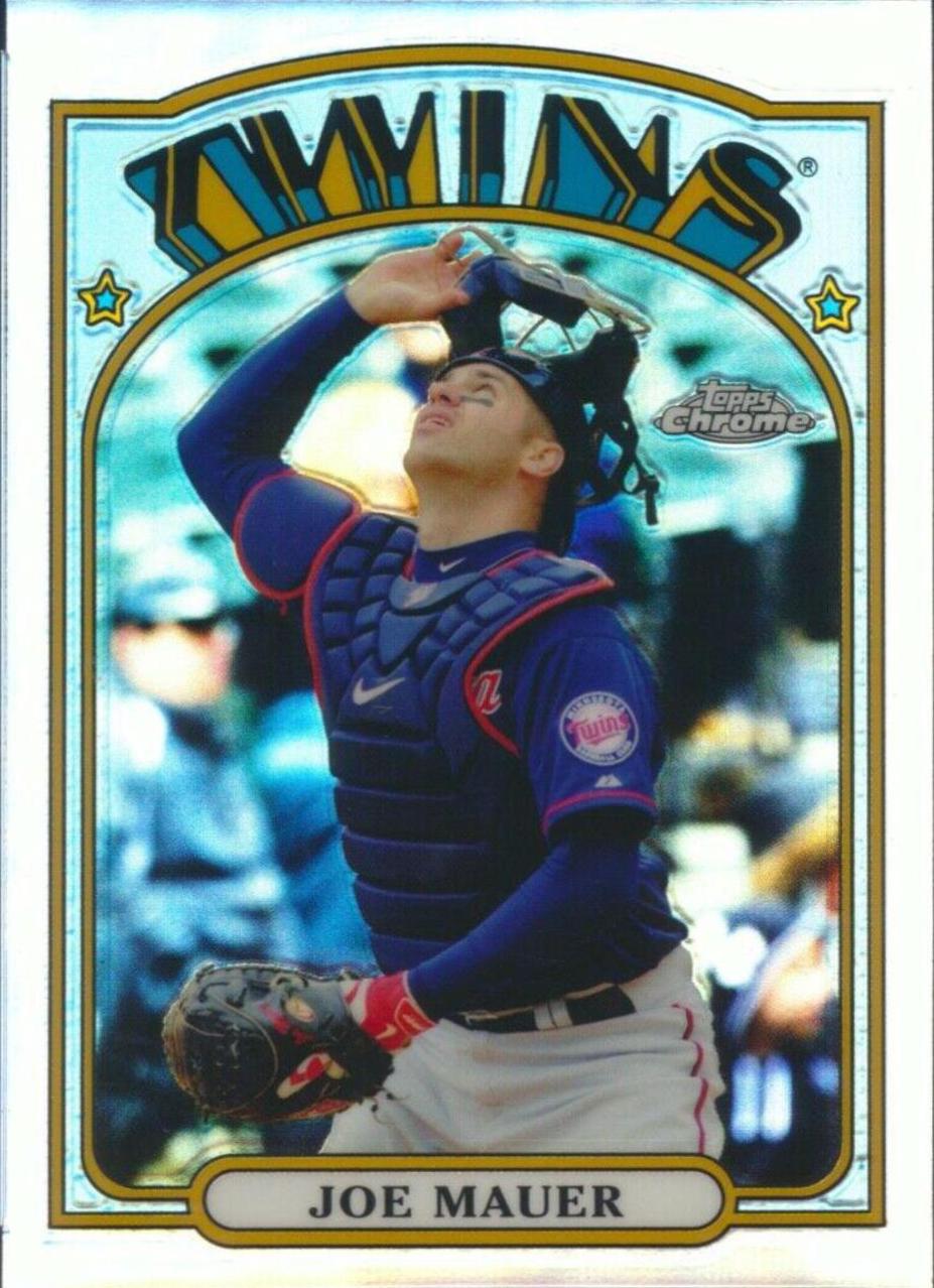 Joe Mauer #JM Baseball Cards 2013 Topps Chrome 1972 Insert