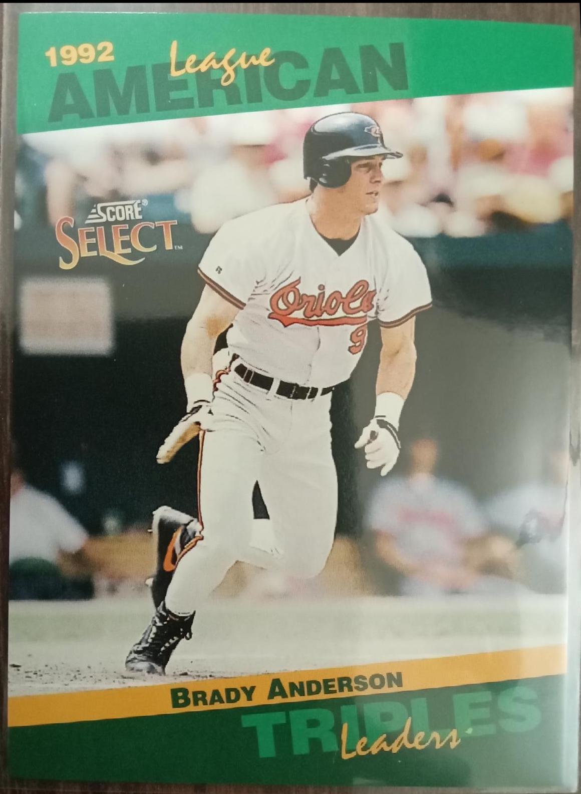 Brady Anderson #21 Baseball Cards 1993 Score Select Stat Leaders