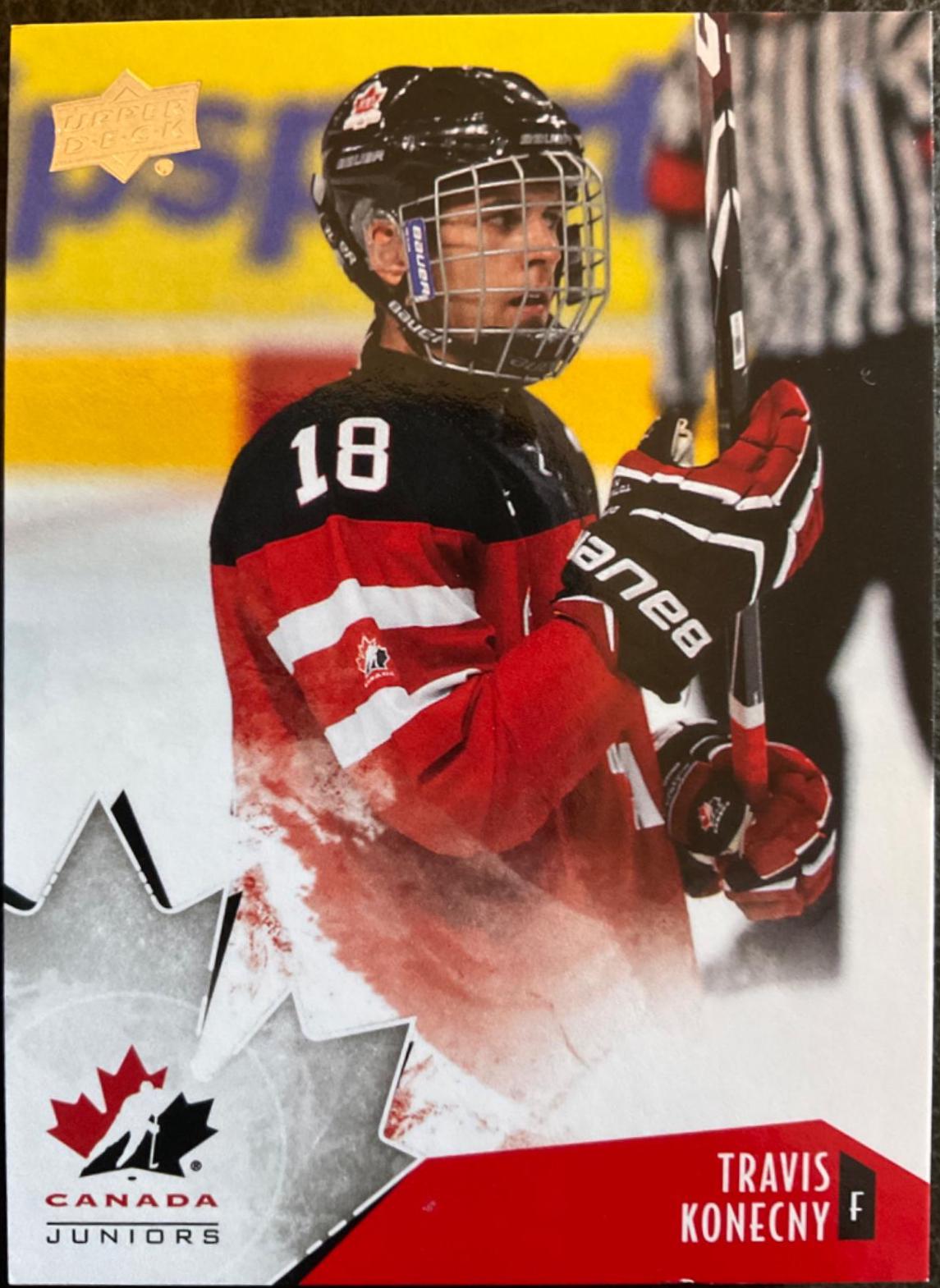 Travis Konecny #10 Hockey Cards 2015 Upper Deck Team Canada Juniors