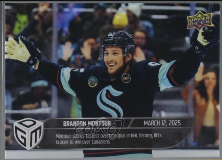 Brandon Montour #64 2024 Upper Deck Game Dated Moments Hockey