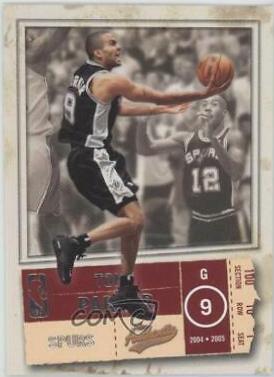 Tony Parker #10 Basketball Cards 2004 Fleer Authentix