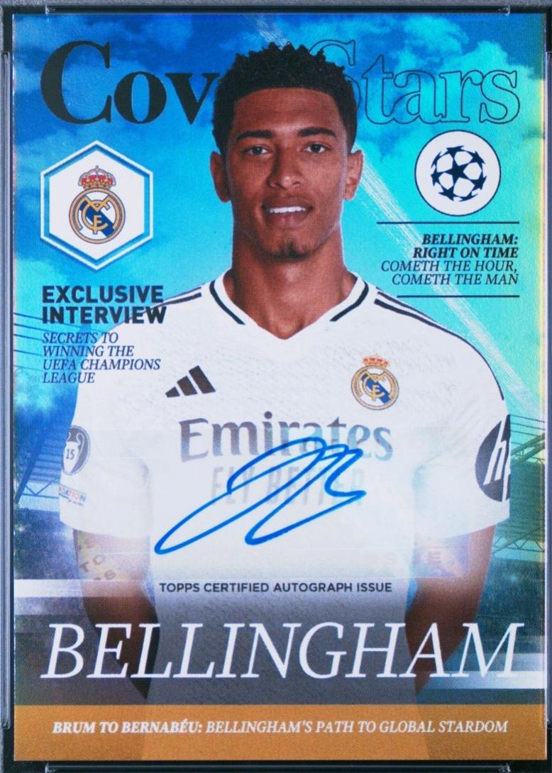 Jude Bellingham #CSA-JB Soccer Cards 2024 Topps UEFA Cover Stars Autograph