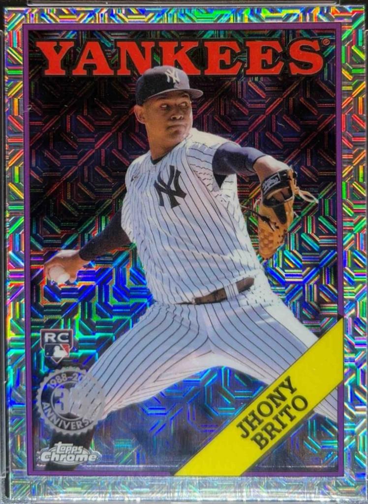 Jhony Brito #T88CU-74 2023 Topps Update 1988 Chrome 35th Anniversary Baseball