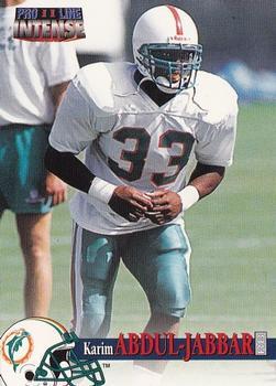 Karim Abdul Jabbar #83 Football Cards 1996 Pro Line II Intense