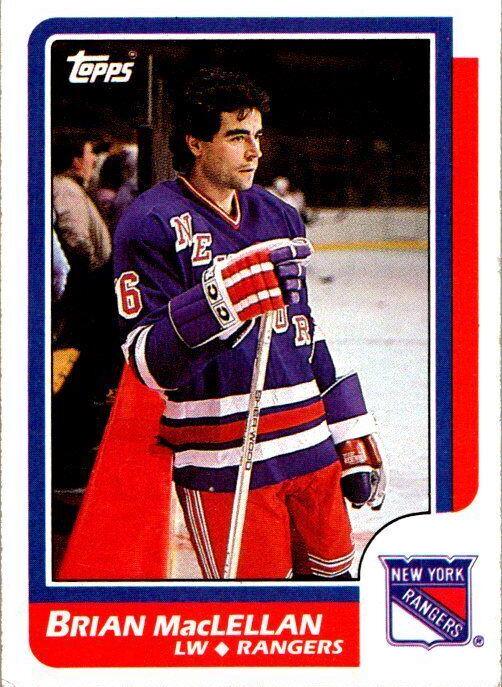 Brian MacLellan #33 Hockey Cards 1986 Topps