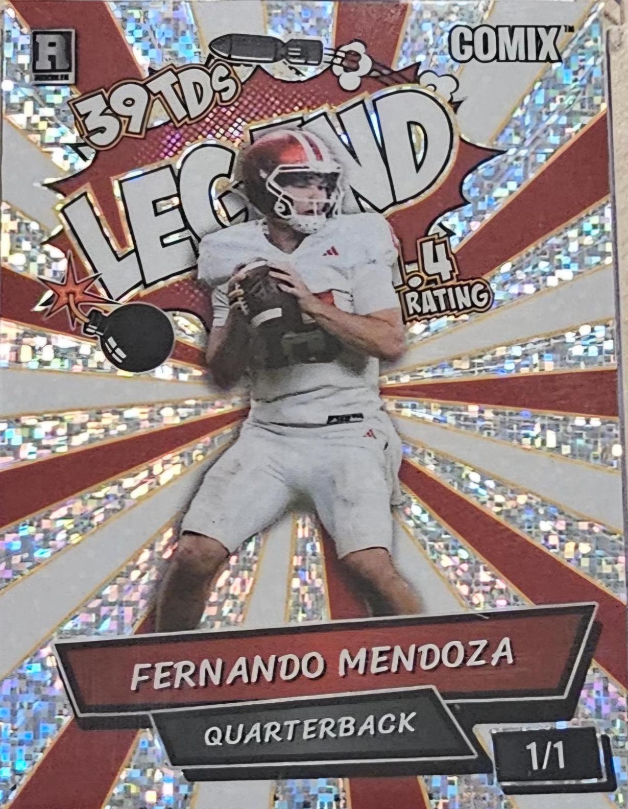 Fernando Mendoza #ACBL-FM05 2025 Wild Card Fernando Mendoza Comix Football