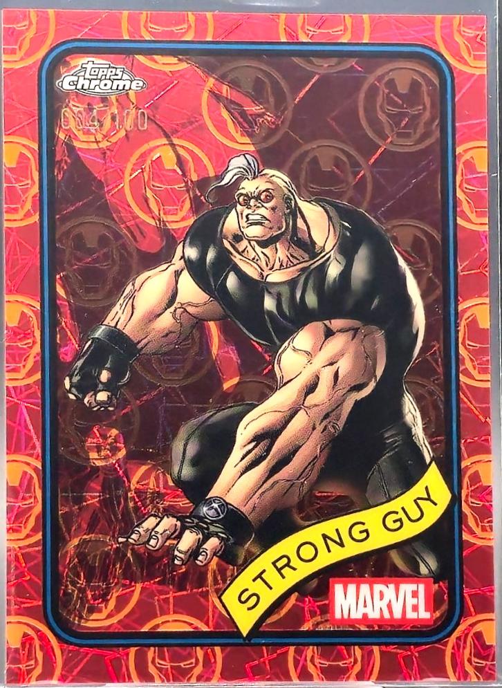 Strong Guy Iron Man Red & Gold Lazer Refractor