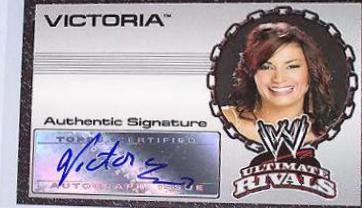 Victoria Wrestling Cards 2008 Topps WWE Ultimate Rivals Autographs